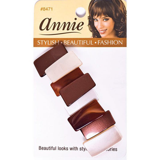 Annie Irregular Auto Barrette/Haarspange,9 cm, Acrylic, Braun | gtworld.be 