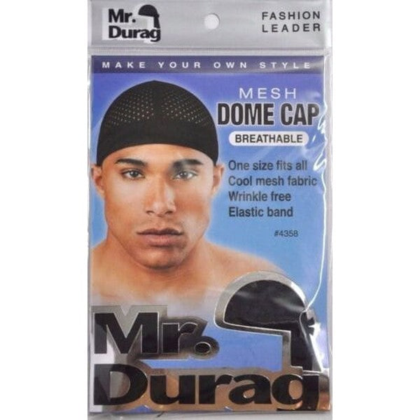 Annie Mr. Durag Mesh Dome Cap Black 4358 | gtworld.be 