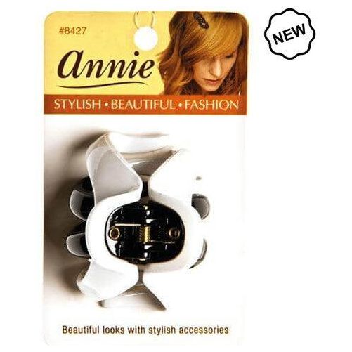 Annie Hair Clip/Haarklammer, 6,5Cm, Black&White - Gtworld.de