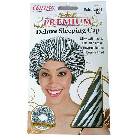 Annie Premium DeLux Sleeping Cap/Nachthaube, Zebra