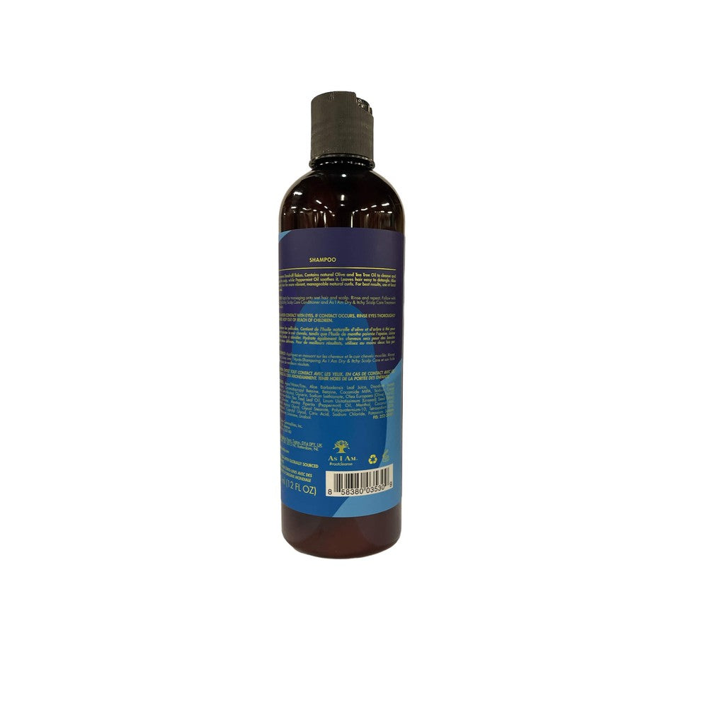 As I Am As I Am Dry Itchy Dandruff Olive & Tea Tree Oil Shampoo 12oz