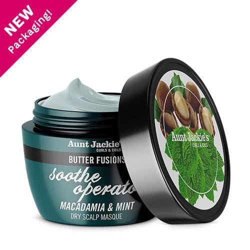 Aunt Jackie's Butter Fusions Soothe operator Macadamia & Mint Masque 8oz | gtworld.be 