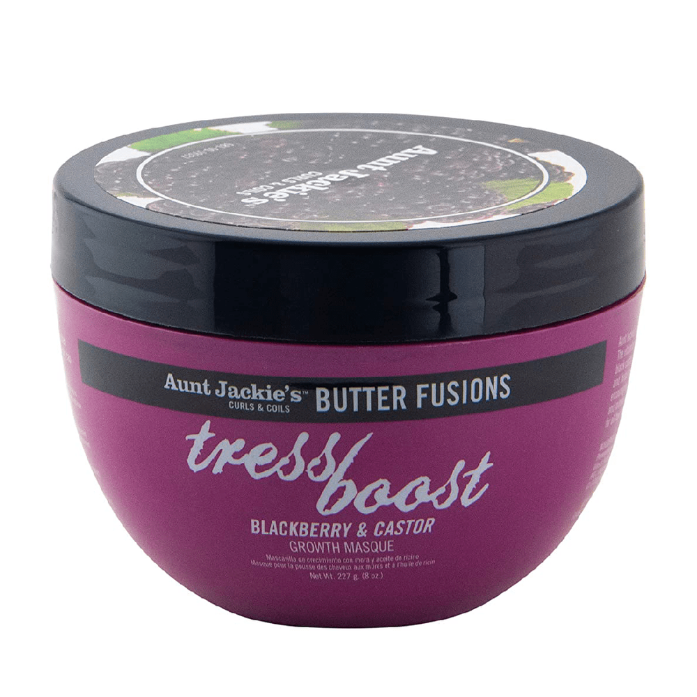 Aunt Jackie's Aunt Jackie's Butter Fusions tress Boost Blackberry & Castor Masque 8oz