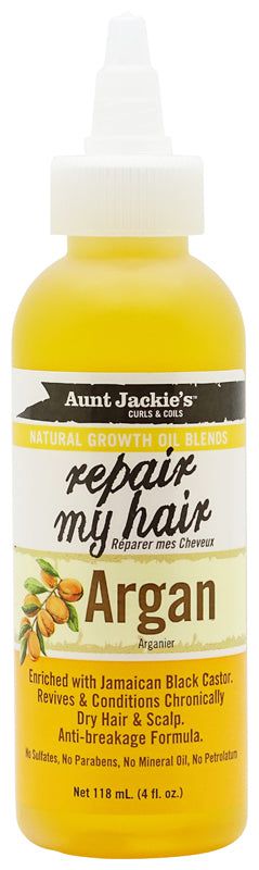 Aunt Jackie's Growth Oil repair my hair Argan 118ml | gtworld.be 