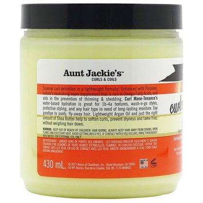 Aunt Jackie's Health & Beauty Aunt Jackie's Curls & Coils Flaxseed Recipes Curl Mane-Tenance 426g