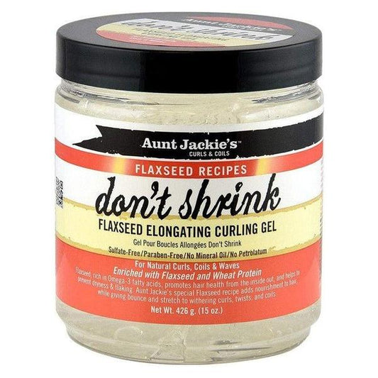 Aunt Jackie's Health & Beauty Aunt Jackie's Don't Shrink Flaxseed Elongating Curling Gel 15oz