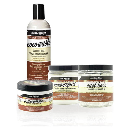 Aunt Jackie's Health & Beauty Aunt Jackie's Hair Coconut Perfect Type Bundle