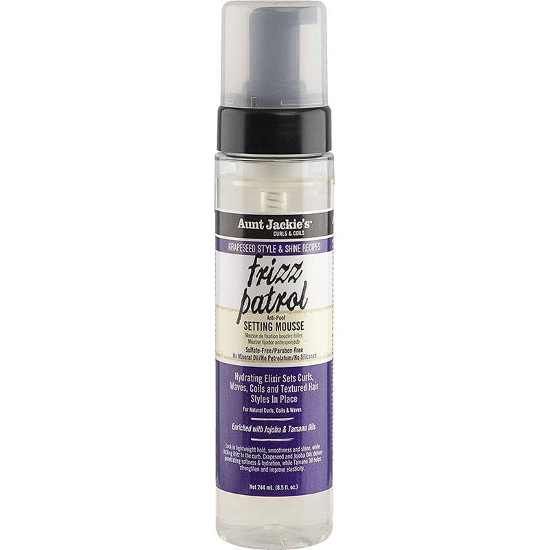 Aunt Jackie's Curls & Coils Frizz Patrol Anti - Poof Setting Mousse 244ml - Gtworld.de