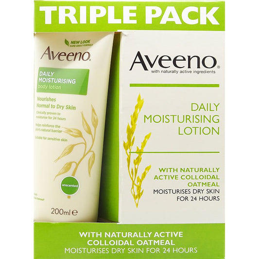 Aveeno Daily Moisturising Lotion Triple Pack 3 x200ml | gtworld.be 