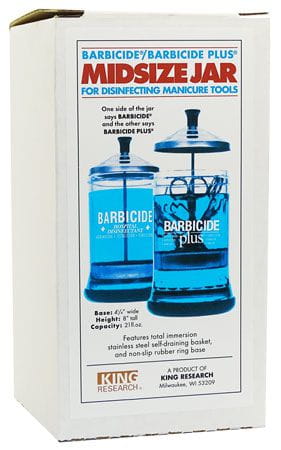 Barbicide Midsize Jar for Disinfecting Manicure Tools | gtworld.be 