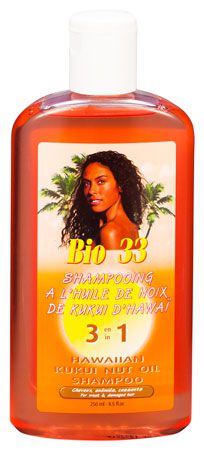 Bio 33 Hawaiianisches Kukui-Nussöl 3 in 1 Shampoo 250 ml | gtworld.be 