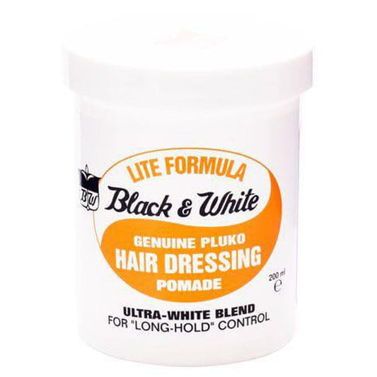 Black & White Genuine Pluko Hair Dressing Pomade 200ml | gtworld.be 