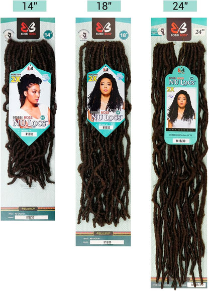 BOBBI BOSS BOBBI BOSS Crochet Braid 2X Nu Locs Cheveux synthétiques 14" / 18" / 24" / 36"