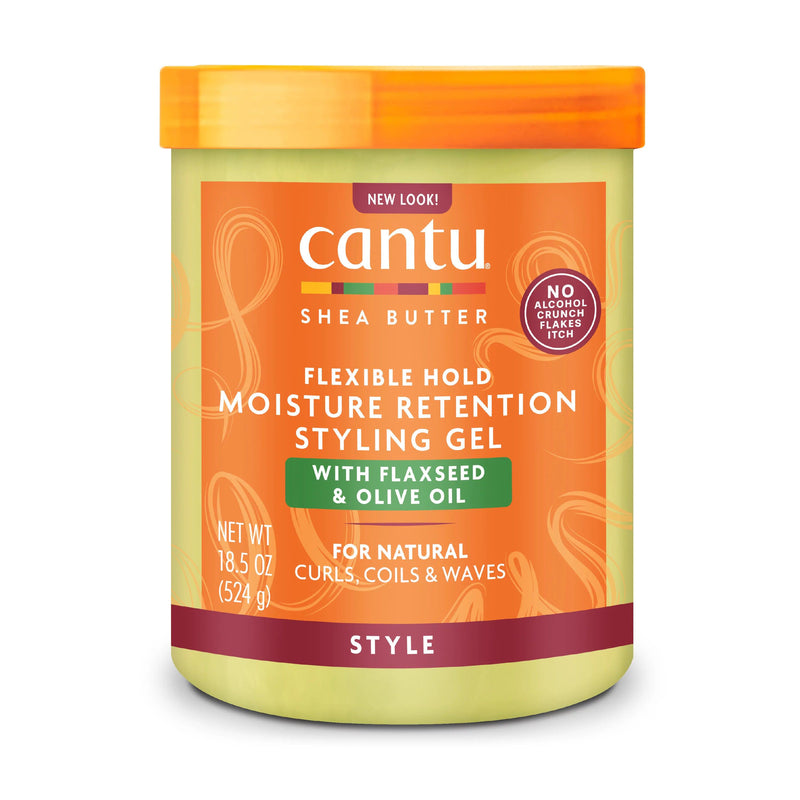 Cantu Shea Butter Flexible Hold Moisture Retention Styling Gel With Flaxseed & Olive 18.5 Oz | gtworld.be 