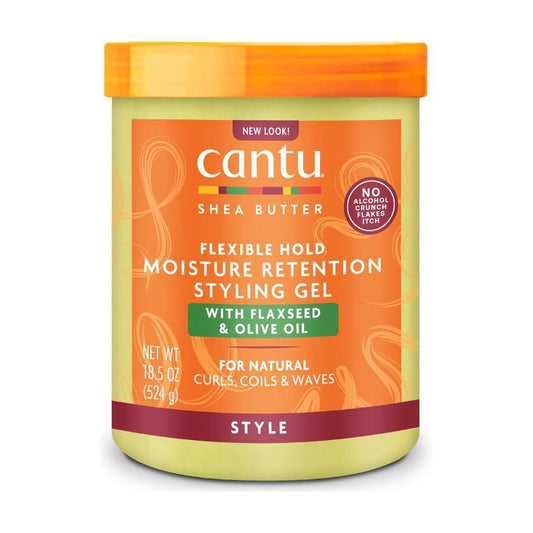 Cantu Health & Beauty Cantu Shea Butter Flexible Hold Moisture Retention Styling Gel With Flaxseed & Olive 18.5 Oz