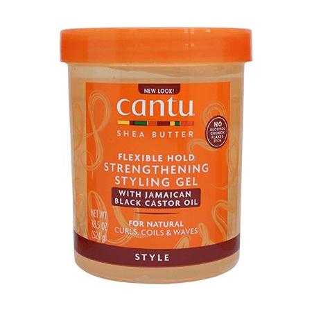 Cantu Health & Beauty Cantu Shea Butter Flexible Hold Strengthening Styling Gel With Jamaican Black Castor Oil 18.5 oz