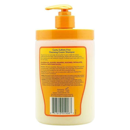 Cantu Health & Beauty Shampoing Crème Nettoyant Cantu au Beurre de Karité pour Cheveux Naturels 400 ml/709 ml