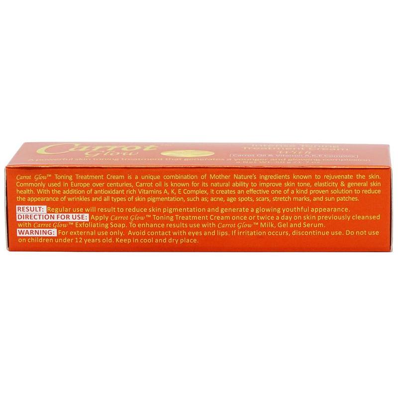 Carrot Glow Health & Beauty Carrot Glow Intense Toning Treatment Cream with Carrot Oil & Vitamin A,K,E Complex 50g