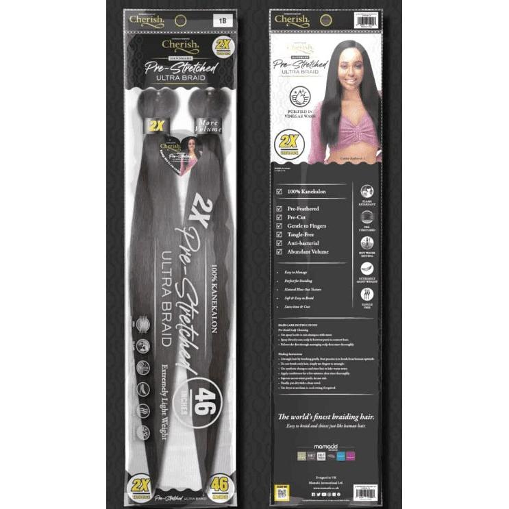 CHERISH 46 Inch Pre-Stretched Ultra Braid Synthetic Crochet Hair – VP, Kanekalon