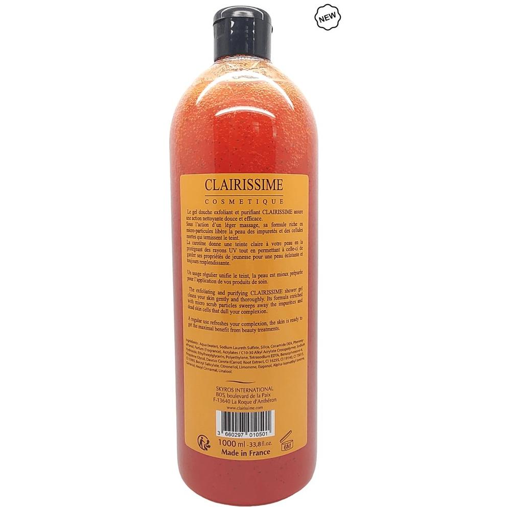 Clairissime Exfoliant Carrot Shower Gel 1000ml - Gtworld.de