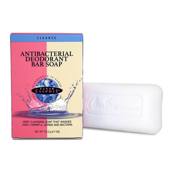 Clear Essence Health & Beauty Clear Essence Platinum Antibacterial Deodorant Bar Soap 4.7 oz / 133g