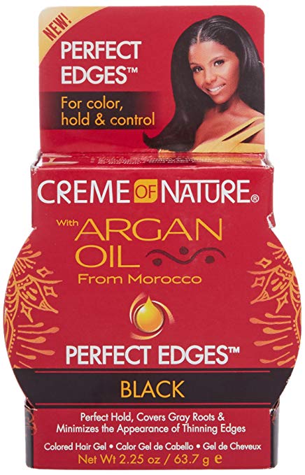 Creme of nature Argan Oil Perfect Edges Black 63,7g | gtworld.be 