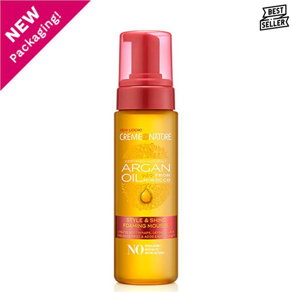 Creme of Nature with Argan Oil Style & Shine Foaming Mousse 7 oz | gtworld.be 