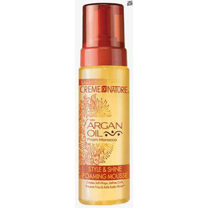 Creme of Nature with Argan Oil Style & Shine Foaming Mousse 7 oz | gtworld.be 