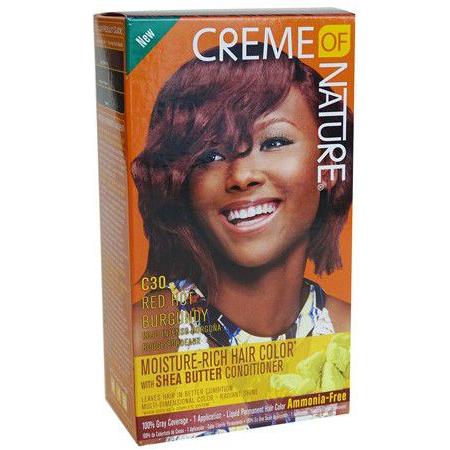 Creme of Nature Health & Beauty Creme of Nature C30 Red Hot Burgundy Creme Of Nature Moisture Rich Hair Color