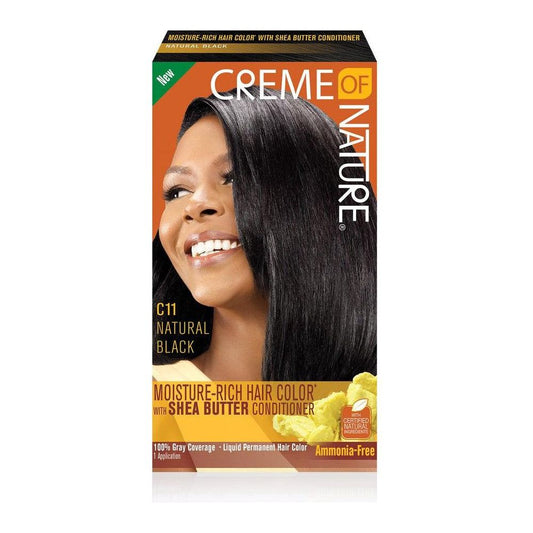 Creme of Nature Moisture Rich Hair Color W Shea Butter Conditioner C11 Natural Black - Gtworld.de