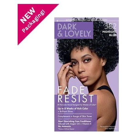 Dark and Lovely Health & Beauty 382 Midnight Blue Dark and Lovely Soft Sheen-Carson Fade Resist Rich Conditioning Color