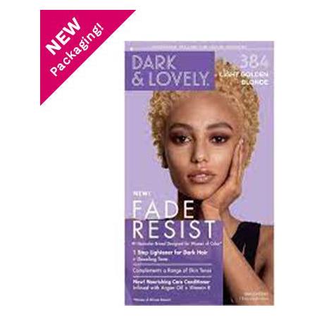 Dark and Lovely Health & Beauty 384 Light Golden Blonde Dark and Lovely Soft Sheen-Carson Fade Resist Rich Conditioning Color