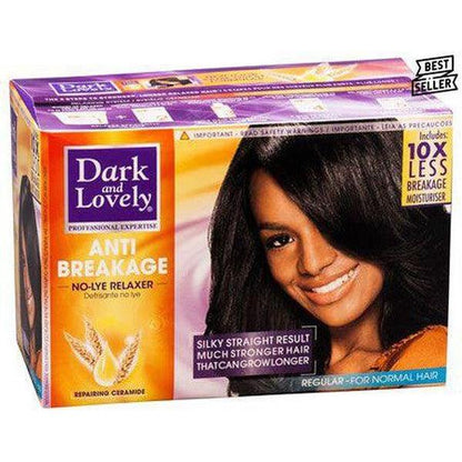 Dark and Lovely Health & Beauty Dark & Lovely Anti Breakage No Lye Relaxer Kit 1 Application Regular