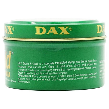 DAX Green and Gold Hair Wax 99g | gtworld.be 