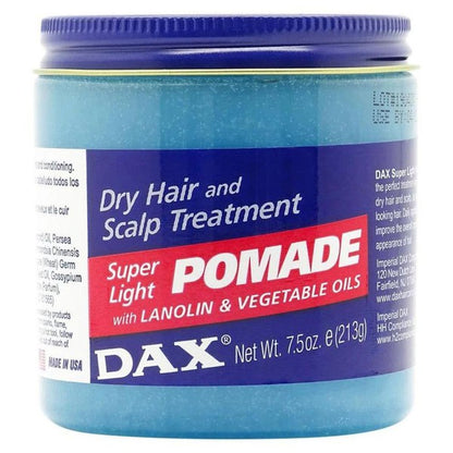 DAX Super Light POMADE with LANOLIN & VEGETABLE OILS  213g | gtworld.be 