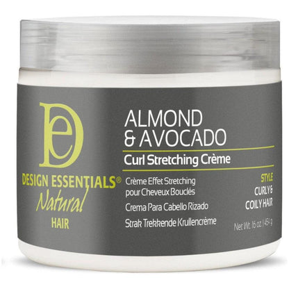 Design Essentials Almond & Avocado Curl Stretching Creme 16oz - Gtworld.de