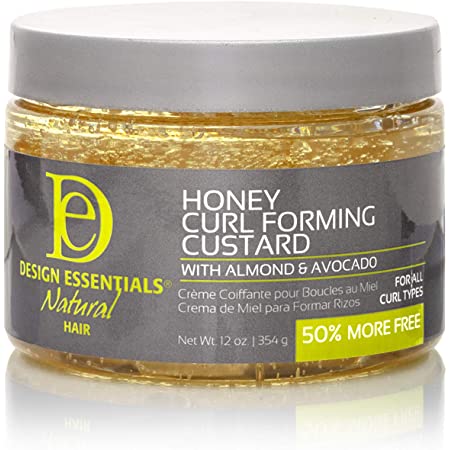 Design Essentials Almond & Avocado Honey Curl Forming Custard 12 oz | gtworld.be 