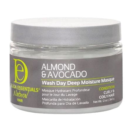 Design Essentials Natural Almond & Avocado Wash Day Deep Moisture Masque 12oz | gtworld.be 
