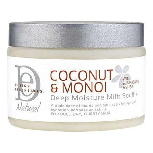 Design Essentials Health & Beauty Design Essential Natural Coconut & Monoi Deep Moisturising Milk Souffle 340g