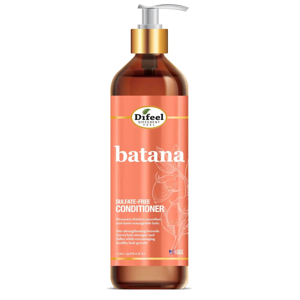 DiFeel Health & Beauty 33.8 oz Difeel - Après-shampoing sans sulfate Elevated Batana (12/33.8) oz