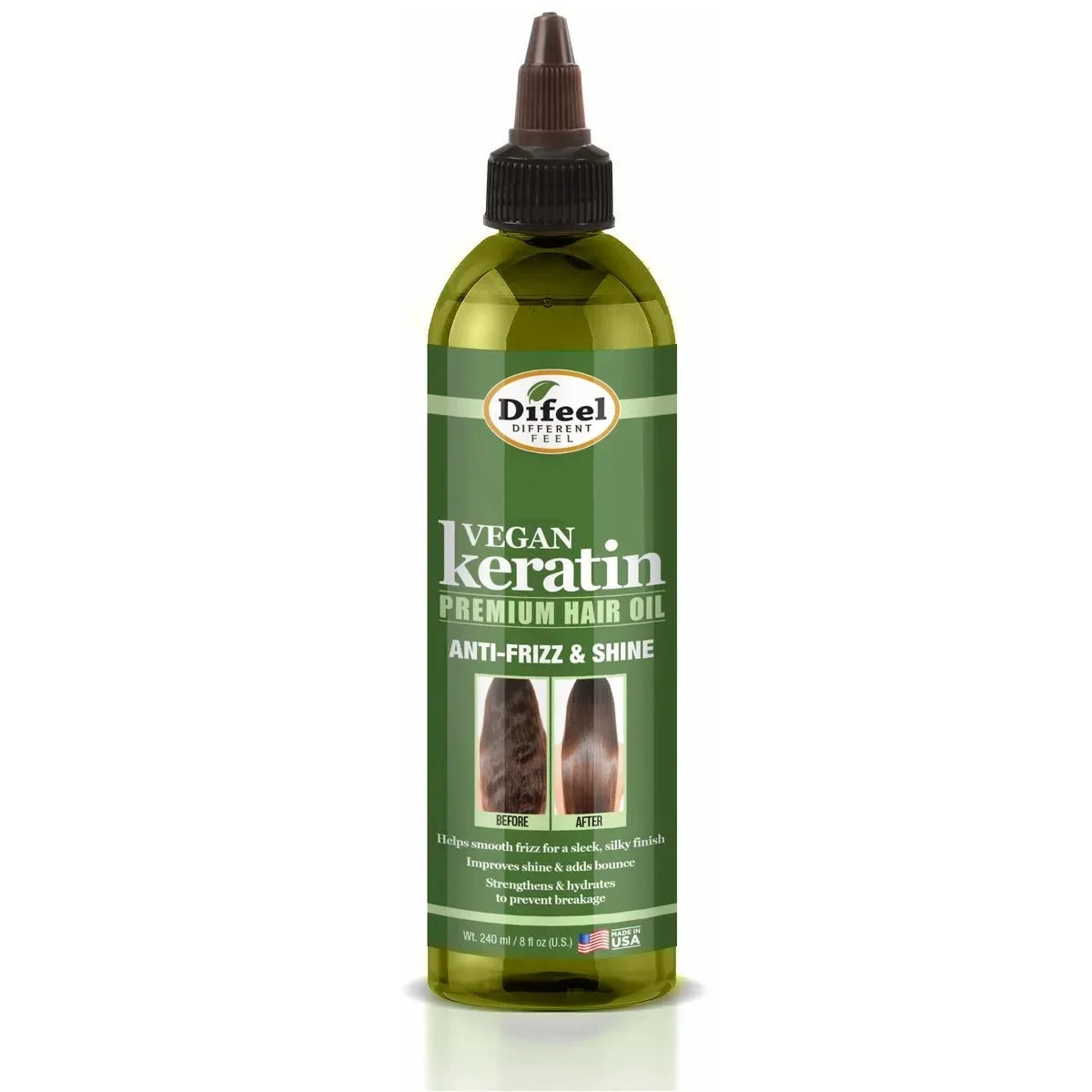 DiFeel Health & Beauty Difeel Vegan Keratin Premium Hair Oil 8 oz