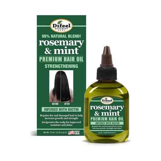 Difeel Rosemary & Mint Premium Hair Oil With Biotin 75ml / 210ml - Gtworld.de