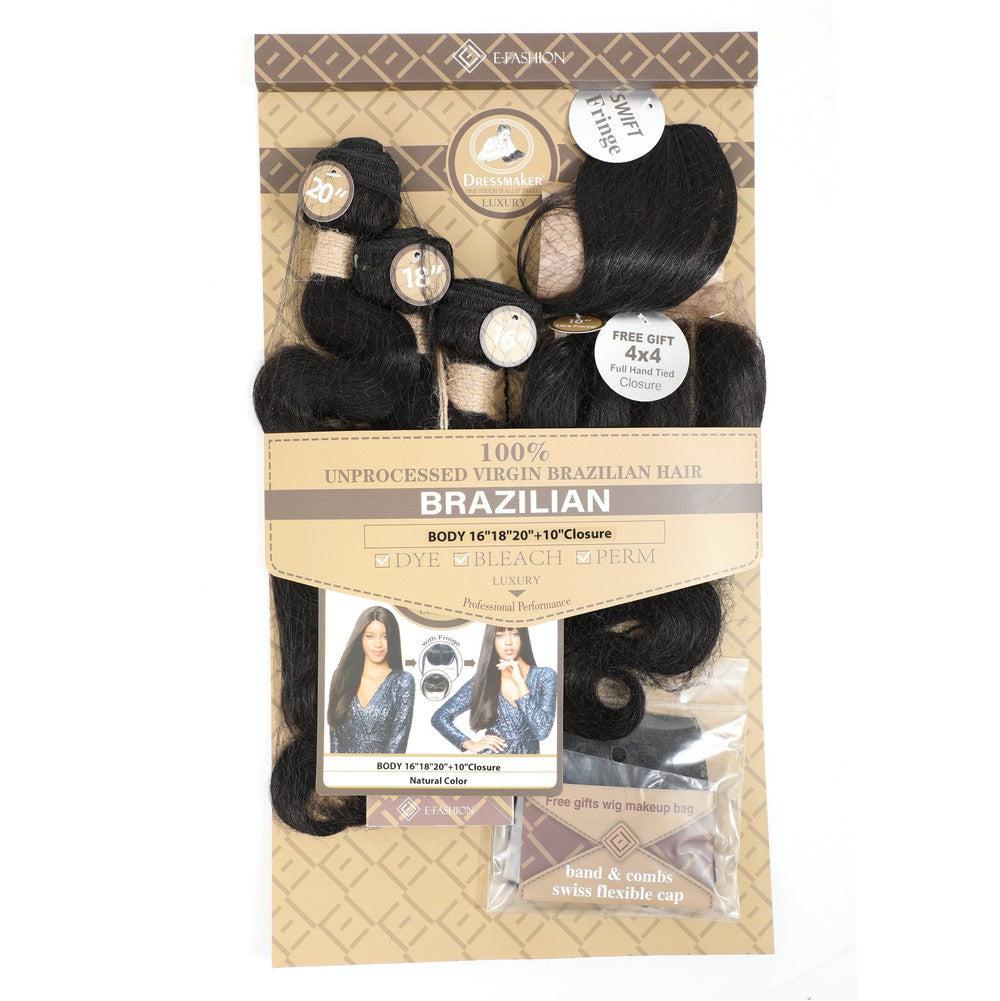 Dream Hair 100% Natural Brazilian Hair Top Tressen Natural Color #1 | gtworld.be 