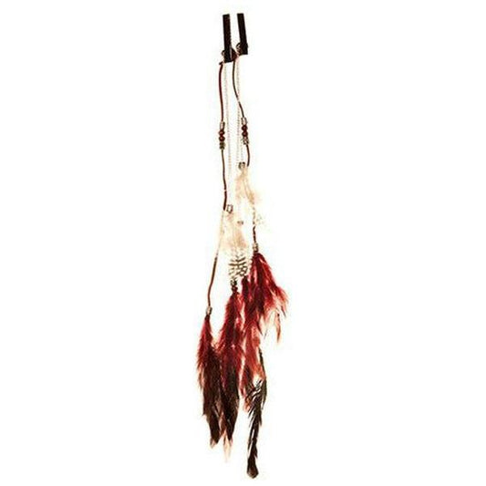 Dream Hair 2 Clip - In Feather Extensions 16"/40Cm Synthetic Hair - Dark Red - Gtworld.de