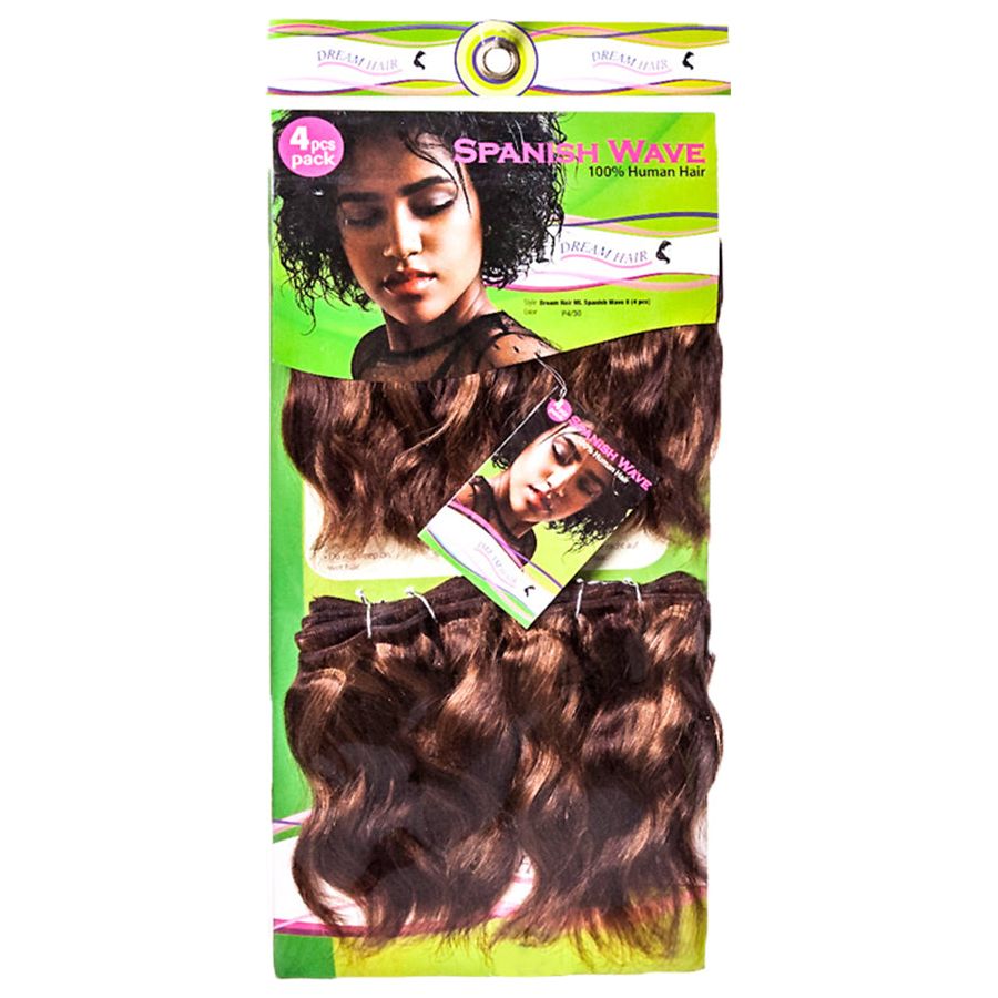 Dream Hair Dream Hair ML Spanische Welle 8 "Echthaar (4 Stücke/Pack)