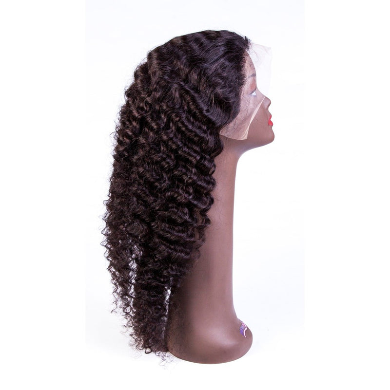 Dream Hair Natural Brazilian Hair Top Perücke Deep Wave Col: Natural | gtworld.be 