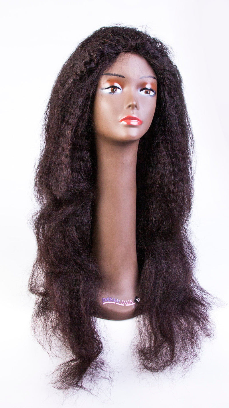 Dream Hair Natural Brazilian Hair Top Perücke Kinky Straight :Natural | gtworld.be 