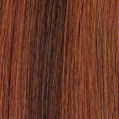 Dream Hair Health & Beauty 14" = 35 cm / Braun-Rot Mix #P4/FL/30 Dream Hair Brasilianisches Wellen-De vrais cheveux