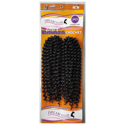 Dream Hair Health & Beauty 1B Dream Hair Rahwa Crochet 15" (2 pcs)