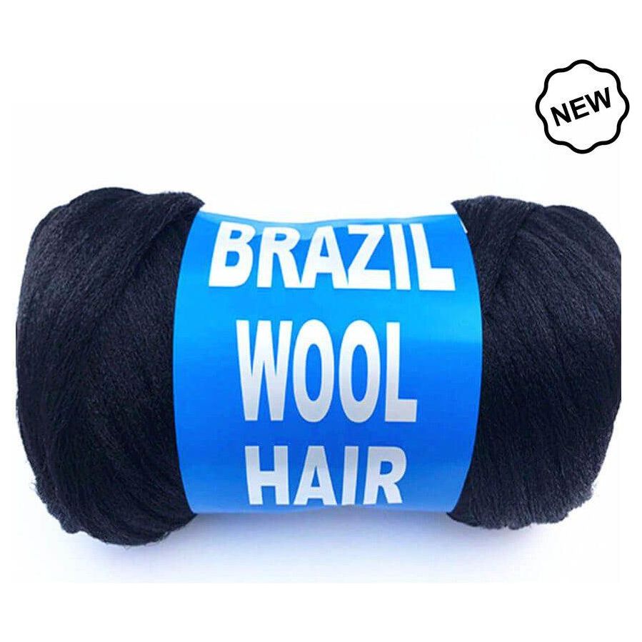 Dream Hair Health & Beauty Brazil Wool Hair 100% Acrylic Hand & Machine Knitting Yarn #1B